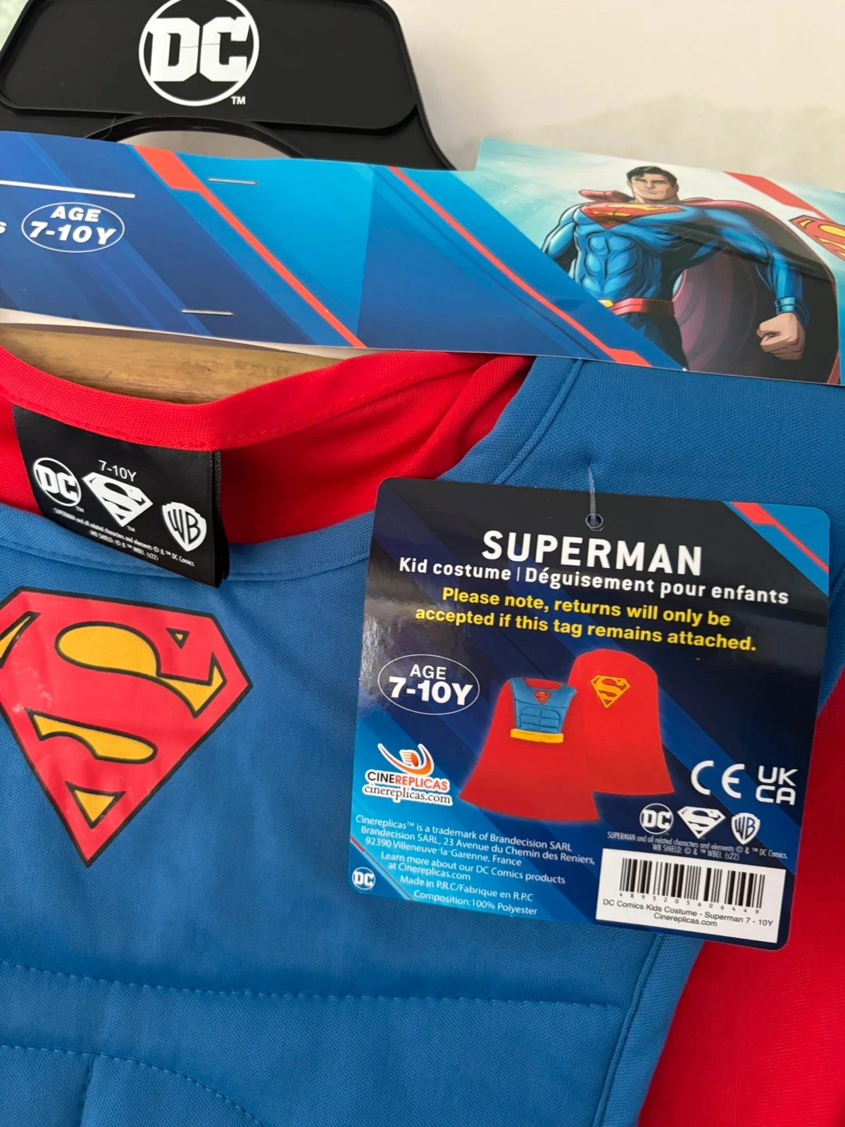Costume enfant DC Comics Superman neuf – photo 5